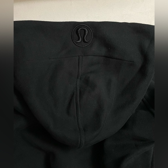 NWT Lululemon Scuba Oversized Half Zip Hoodie Jacket Black & Gold Size M/L - Picture 12 of 13